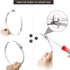 Ripeng 18 Pack Hose Clamp Fasteners, 304 Stainless Steel Worm Clamp Fasteners for DIY Adjustable Large Worm Gear Hose