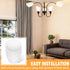 ZUDKSUY 6 1.57" Pcs White Horseshoe Lamp Shades (U-Shade) with Hole, PE Plastic Shade for Table Lamp & Pendant Light