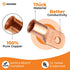 SELTERM 25pcs 4/0 AWG 3/8" Stud Battery Lugs, Heavy Duty Copper Wire Lugs, Electrical Battery Cable Ends