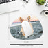 Mouse Pad, Premium-Textured Oval Computer Mousepad, 8.7" x 7.1", Thick 3mm Anti-Slip Waterproof Rubber Mouse Mat, Cute