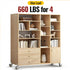 3 Inch Set 4 660 LBS,Ideal HOLKIE Caster Wheels Heavy Duty with Thickened L Shaped Plate,Swivel Side Mount Casters