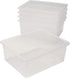 Storex 5-Pack Letter Size Deep Storage Tray – Unbreakable Clear Organizer Bin for Classroom, Office, Home