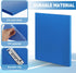 Teling 8 Pack Punchless Clamp Binder Folder, Ringless Binder with Metal Clip, Poly Covers, Blue Swing Clamp for