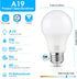 A19 LED Light Bulb, 60 Watt Equivalent LED Bulb, Daylight White 5000K, 850 Lumen, E26 Base, Non-Dimmable, 9W Bright White LED Bulb, 12-Pack by Maylaywood