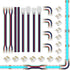 BTF-LIGHTING FCOB COB 10MM 4PIN Connector Kit for PWM FCOB COB RGB