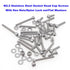 Metric M2.5 Stainless Steel Knurled Socket Head Cap Screws Kit, Screws Lengths from 4mm to 20mm, with Hex Nuts/Nylon