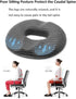 GQABXKDQO Tailbone Seat Cushions for Office Chairs - Memory Foam Orthopedic Seat Cushion - Pain Relief Coccyx Cushion