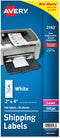 Avery Printable Mini-Sheets Shipping Labels, 2" x 4", White, 100 Blank Stickers, Permanent Adhesive, Laser/Inkjet