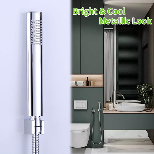 Brass Wall Mount Shower Head Holder - Chrome Finish