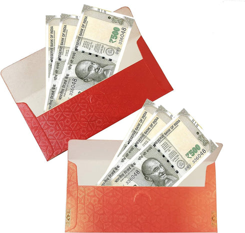 eSplanade Multi Color Pack of 50 Money Gift Envelopes for Cash, Shagun Lifafa - Perfect for Weddings, Invitations, and