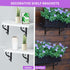 Jeffbaubl 10 Pack 7.4 Inch Decorative Shelf Brackets, L Shape Wall Mounted Shelf Support, Heavy Duty Metal Corner Brace