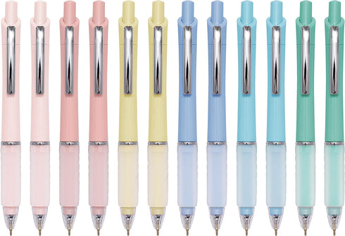 Ball Point Pen Black Ink, Medium Point 1.0mm, Super Soft Grip, Office Pens (12 pack)