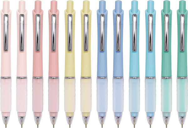 Ball Point Pen Black Ink, Medium Point 1.0mm, Super Soft Grip, Office Pens (12 pack)