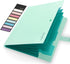Sooez 5 Pocket Expanding File Folder, Cute Letter Size Accordion Folder for School Office Supplies, Green