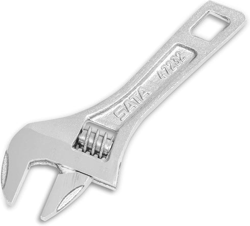 SATA 6 Inch Stubby Wide Jaw Adjustable Wrench - ST47232