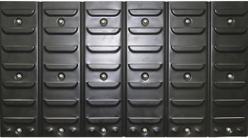 24 Ironton Metal Louvered Panel System with Bins