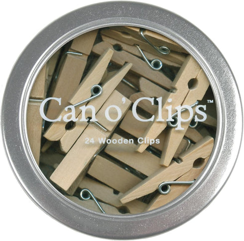 Cavallini Accessories, Can o' Clips, 24 per Tin