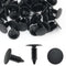 50PCS Black Plastic Nylon Rivet Clips, Furniture Assembly Fasteners for Vapor Barrier and Christmas Tree