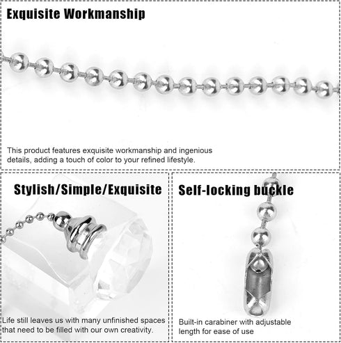 Fukaisu 2pcs Crystal Ceiling Fan Chain Extenders, Decorative Light Pull Strings Extension with Elegant Crystal Pendants