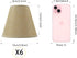 TAaMTYH Set 6Fabric Bulbs, Lampshade3" 6" 5" Small Lamp Shade Chandelier Shades of Lampshade for Wall LampChandelier