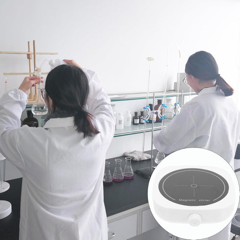 Magnetic Stirrer with Stir Bars and Power Cord, Lab Mechanical Stir Plate for Laboratory Mixing