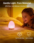 7 Dimming, Egg Baby Night Light for Nursery & Breastfeeding Portable Touch Light with RGB Colors, Stepless