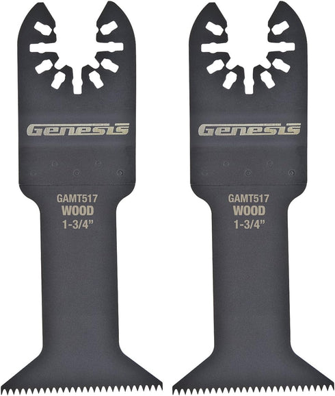Genesis GAMT517-2 Universal 2-Pack 1 3/4" Course Tooth Oscillating Multi-Tool Blade