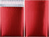 Metallic Matte Red Bubble Mailers, 4x8 Inch Durable Padded Envelopes, Pack of 25 with Secure Self-Seal Closure