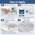 25-30sq.ft DWIL Tub Paint, Tub and Tile Refinishing Kit with Tools, White Bathtub Paint Water Based &Low Odor, Easy