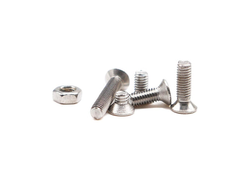 binifiMux 360pcs M3 Countersunk Flat Head Phillips Screws and Hex Nuts Kit, 304 Stainless Steel