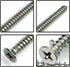 5 x 20mm Flat Head Phillips Drive Screws - Self Drilling 304 Stainless Steel Drywall Wood Screws (100Pcs)