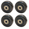 4Pcs 3" PU Caster Wheels Heavy-Duty Replacement Wheels for Platform Trucks, Snow