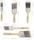 Paint Brushes Set, 5 Pcs for Wall and Trim, Flat and Angle Paintbrushes, Suitable for Oil-based and Water-based Paints