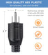 NEMA 5-15P Electrical Replacement Plugs, 125V 15A 3-Prong Power Replacement Plug, 3-Pack