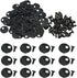 ZZLZX Picture Turn Button 100PCS Black Round Frame Accessories with 100PCS Screws for Hanging Pictures