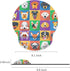 Britimes Ergonomic Mouse Pad with Wrist Support, Cute Dogs Non-Slip Rubber Base for Home Office & Gaming