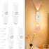 LYIYEYAN 4-Pack 7 Motion Sensor Ambient Light, Rechargeable Dynamic Smart LED Wall Lamp, Magnetic Mount, Multi Color