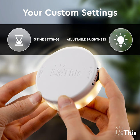 LitThis 360 dimmable, Under Bed Lights Motion Sensor Patented motion activated night light for under bed light. No