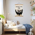 ZTGDA Welcome to My Crib Wall Art,Funny Raccoon Poster Durable Man Cave Wall Decor,Raccoon Canvas Hanging Sign