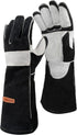 YESWELDER 16 Inches Leather Forge MIG Welding Gloves, 932?, Kevlar Stitching, Heat/Fire Resistant