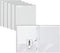 Better Office Products 2 Pocket Glossy White Paper Folders with Prongs, 25 Pack, Letter Size, High Gloss White