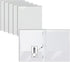 Better Office Products 2 Pocket Glossy White Paper Folders with Prongs, 25 Pack, Letter Size, High Gloss White
