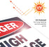 High Voltage Sign, Danger 10x7 Inches, Rust Free .040 Aluminum, Fade Resistant, Made in the USA