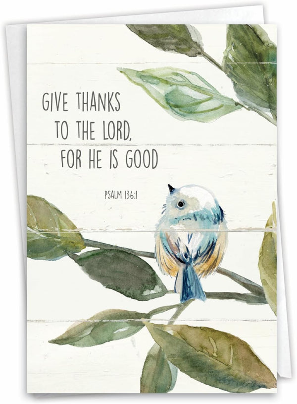The Best Card Company Thank You Greeting Card with 5 x 7