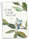 The Best Card Company Thank You Greeting Card with 5 x 7