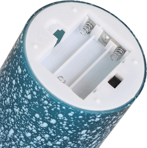 Set 3, Blue Flameless Candles with Remote, Battery Operated Pillar Candles of Flickering Real Wax LED Candles