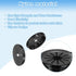 1Pcs Grommet Grommet 2.95"(75mm) Grommet uxcell Desk Black, Snap Bushing with Shutter for Holes with Mounting, Round