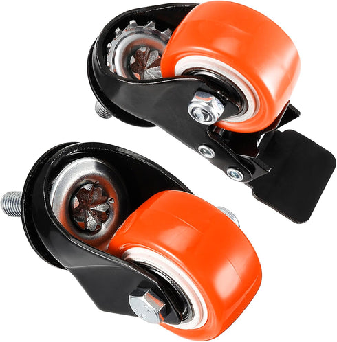 uxcell 1.5 Inch Swivel Caster Wheels, Pack of 4, 360 Degree Threaded Stem, 330lb Load Capacity