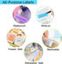 Waterproof Removable Labels, 360Pcs Handwrite Name Stickers for Water Bottles, Kids School Supplies