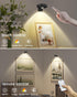 1200mAh Dimmable Light/3 Pack WILLED Picture Lights for Wall, Rechargeable Battery Operated Picture Frame lights, Puck
